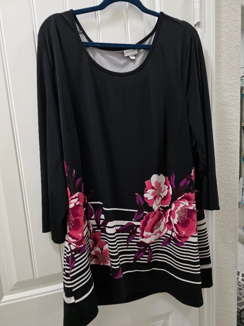 Avenue floral stripe tunic